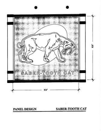 Playground Panels-Saber Tooth Cat